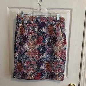 Floral Patterned Women's Skirt